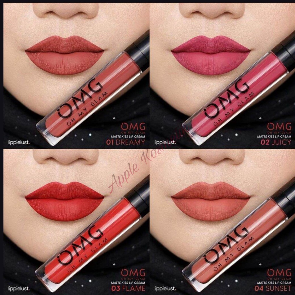 OMG OH MY GLAM Matte Kiss Lip Cream BPOM ORIGINA - TERBARU !!!