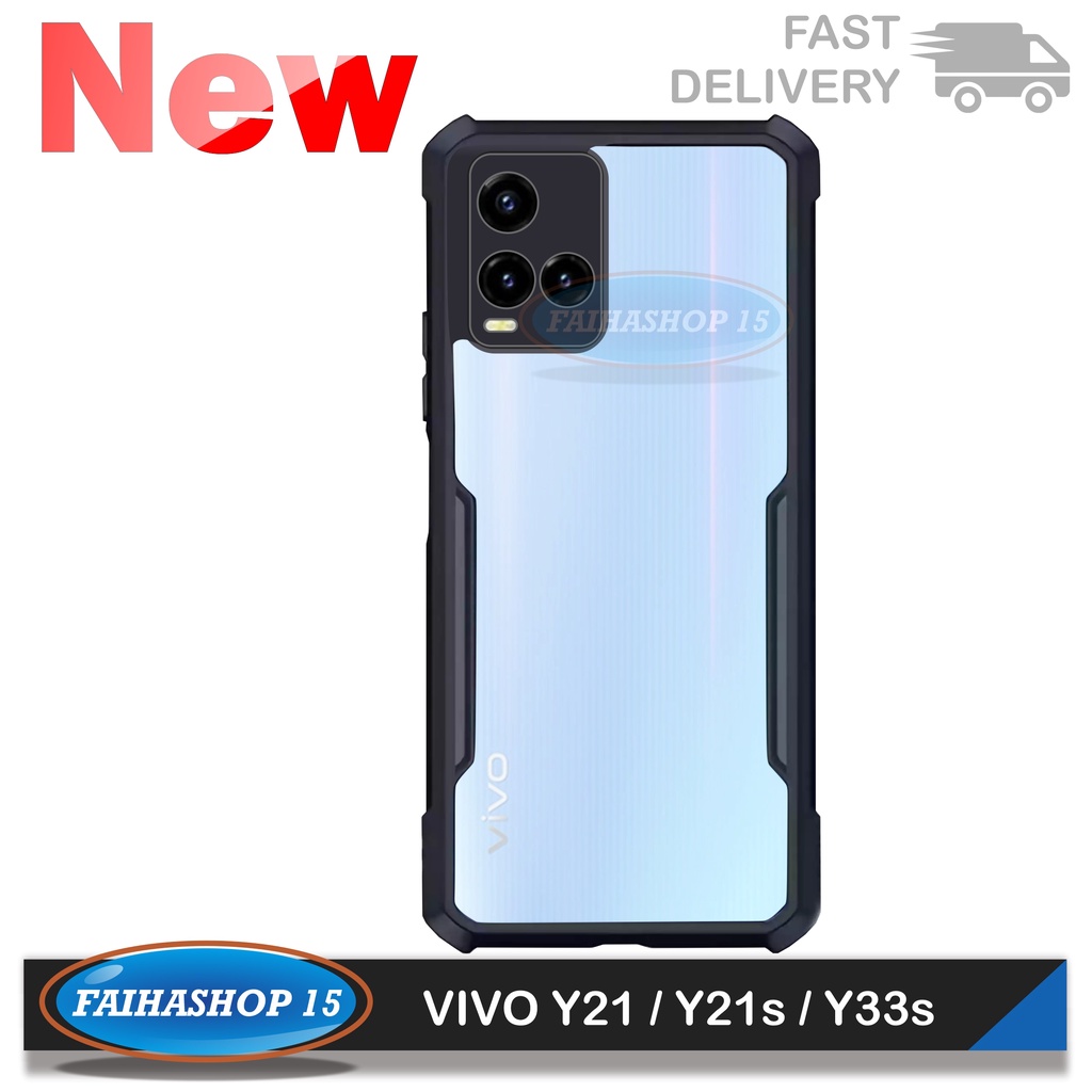 Hard Case Vivo Y21 Y21s Y33s Y21T Y15s Casing Cover Shockproof
