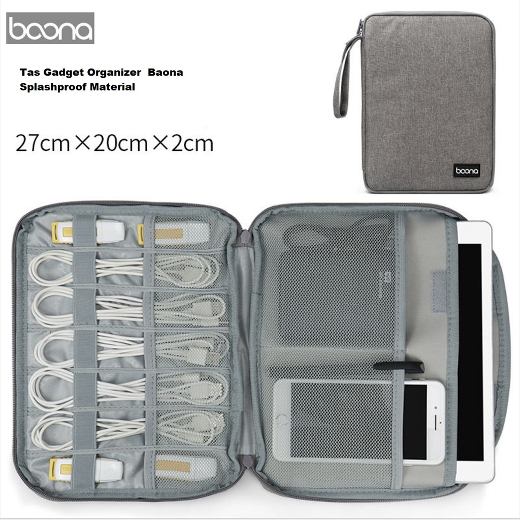 Dompet Gadget BAONA D007 Tas gadget Organizer multifungsi HP Tablet ipad air