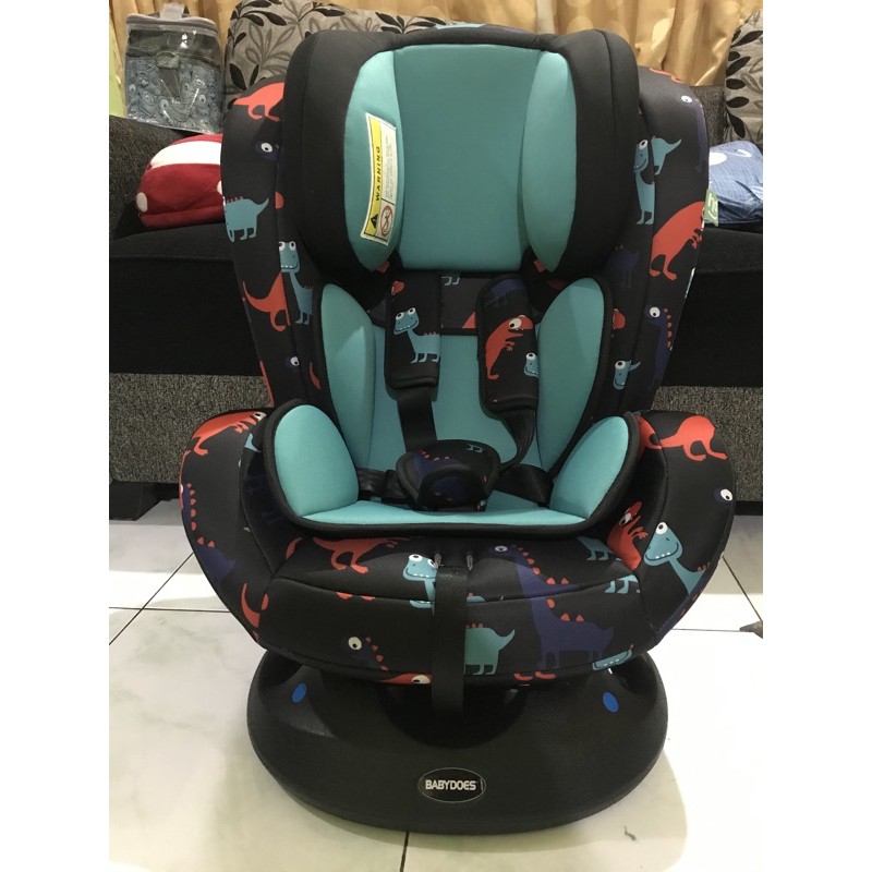 Carseat car seat Babydoes X Happy dino preloved like new