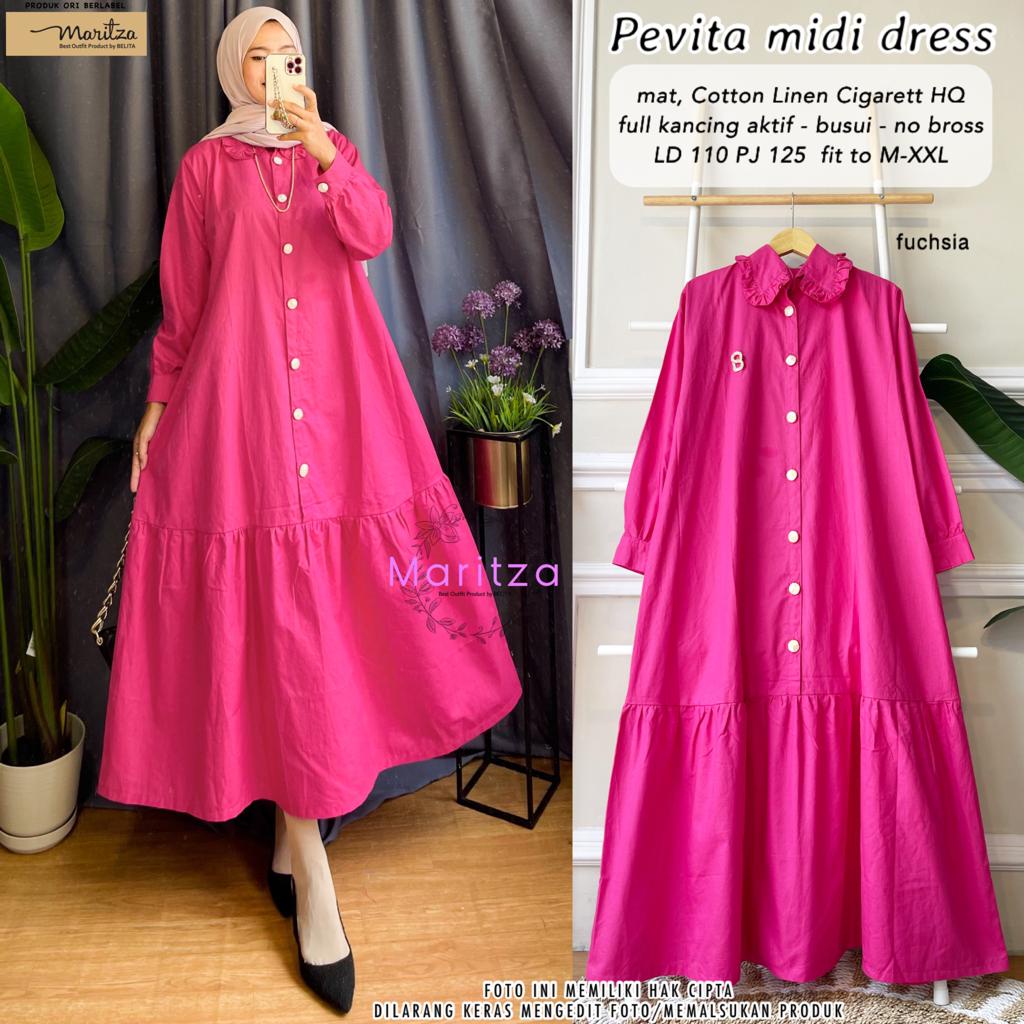 PEVITA MIDI DRESS MARITZA GAMIS JUMBO BUSUI LD 110