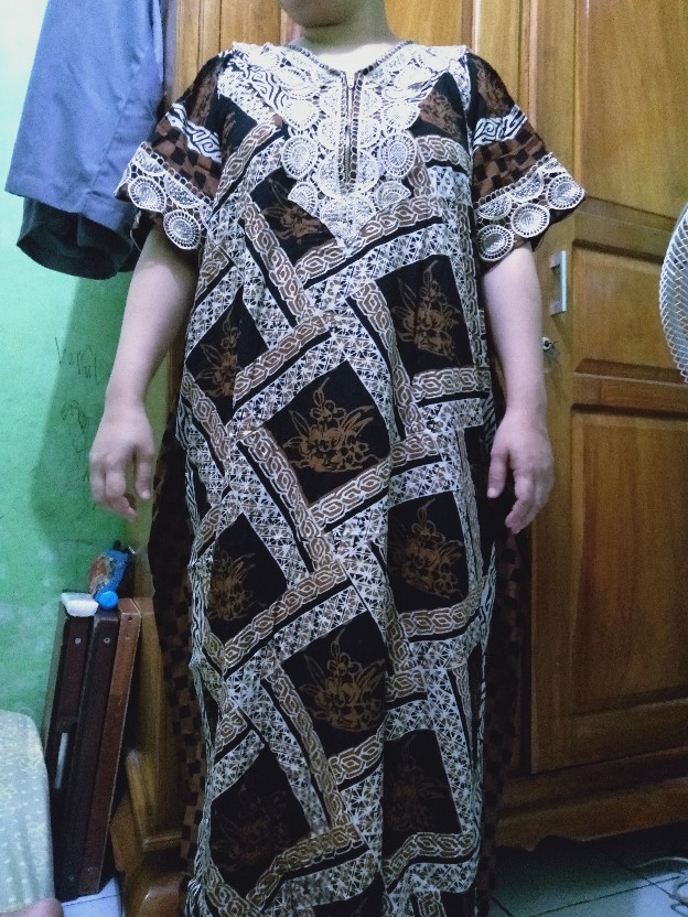 Gamis Klok Batik | Gamis Batik Mewah Toba | Gamis Terbaru