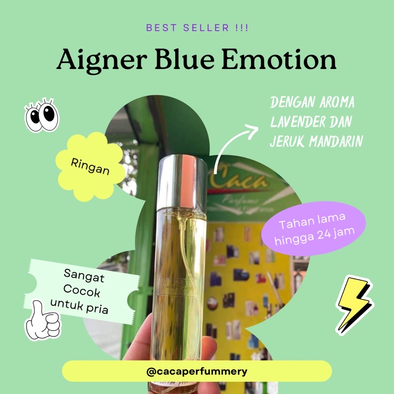 Parfum Refill Blue Emotion, Caca Parfum 35ml, 60ml