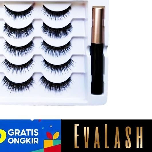 ❁ Evalash Bulu Mata Magnetic Eyelash Eva Lash Magnet Bulumata Magnet Eyelash Magnetik Kosmetik Mata 