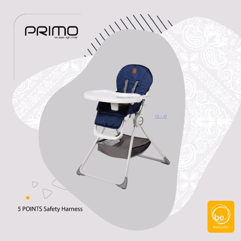 Kursi makan Lipat BabyElle High Chair PRIMO BE 908 / HC Primo BE 908 high chair anak