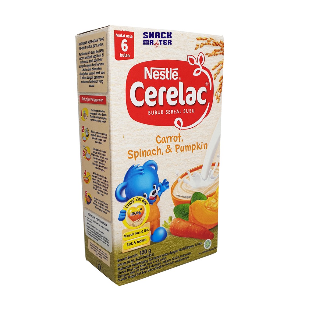 Cerelac Bubur Bayi 6 Bulan Box Netto 120 Gr Shopee Indonesia