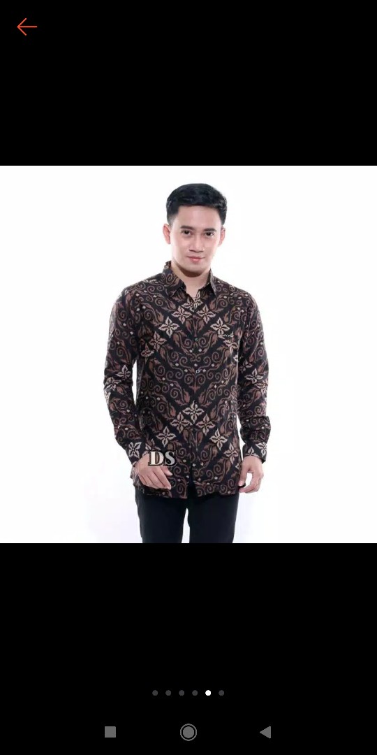 Size M L Xl Xxl Xxxl Kemeja Batik Songket Pria Lengan Panjang Full Varian Motif