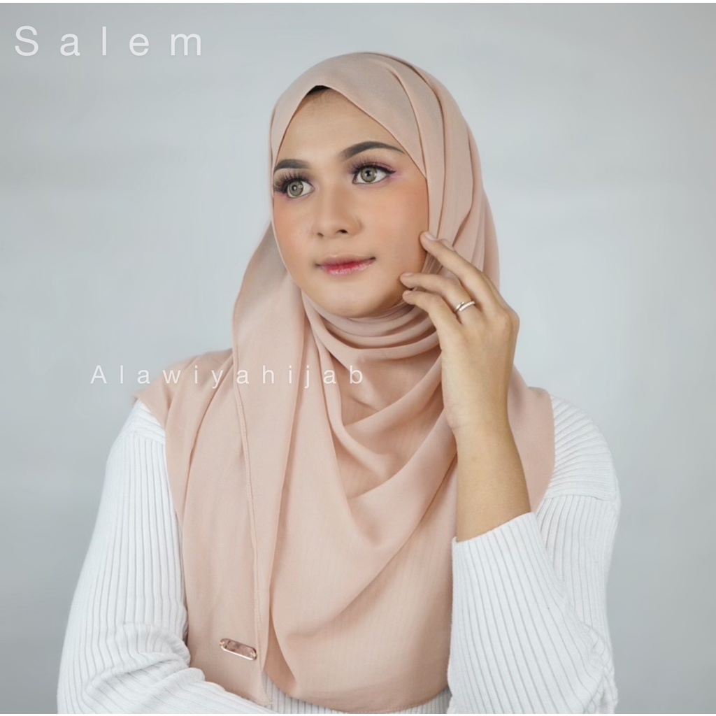PASHMINA PANJANG EXCLUSIVE ALAWIYAHIJAB 185x75 cm-Salem