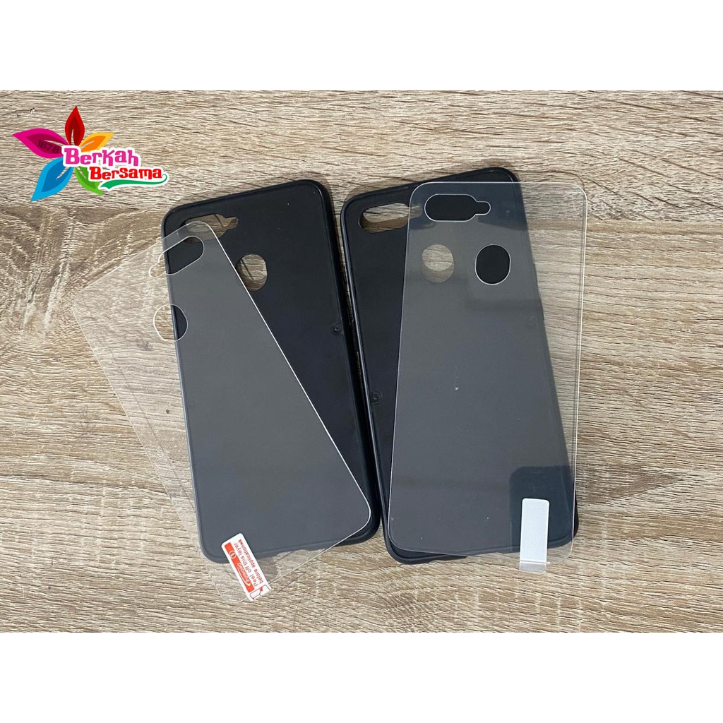 Softcase tempered glass Back Case Glass Case Polos Case Mentahan Kaca BB1240