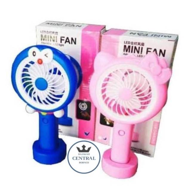 KIPAS ANGIN KARAKTER LED MINI FAN PORTABLE MURAH +FREE BUBBLE WRAP