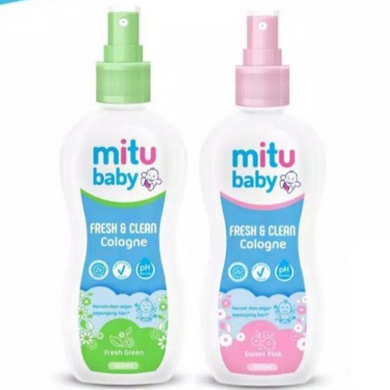 MITU BABY COLOGNE 100ML, PARFUM BAYI MINYAK WANGI BAYI ANAK SPRAY