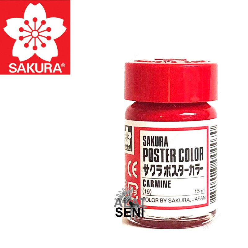

Sakura Poster Color Carmine15ml / Cat Poster Sakura warna Merah