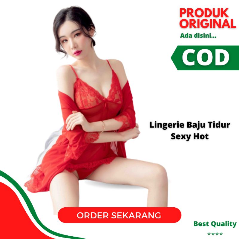 COD Lingerie Sexy Kimono/ Lingeri Jumbo Hot / Baju Tidur Sexy Murah (READY 5 WARNA) 83