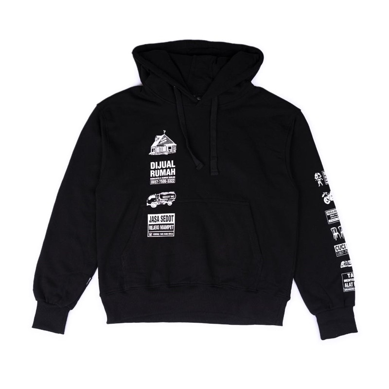 Kamengski - Tiang Listrik Black Hoodie