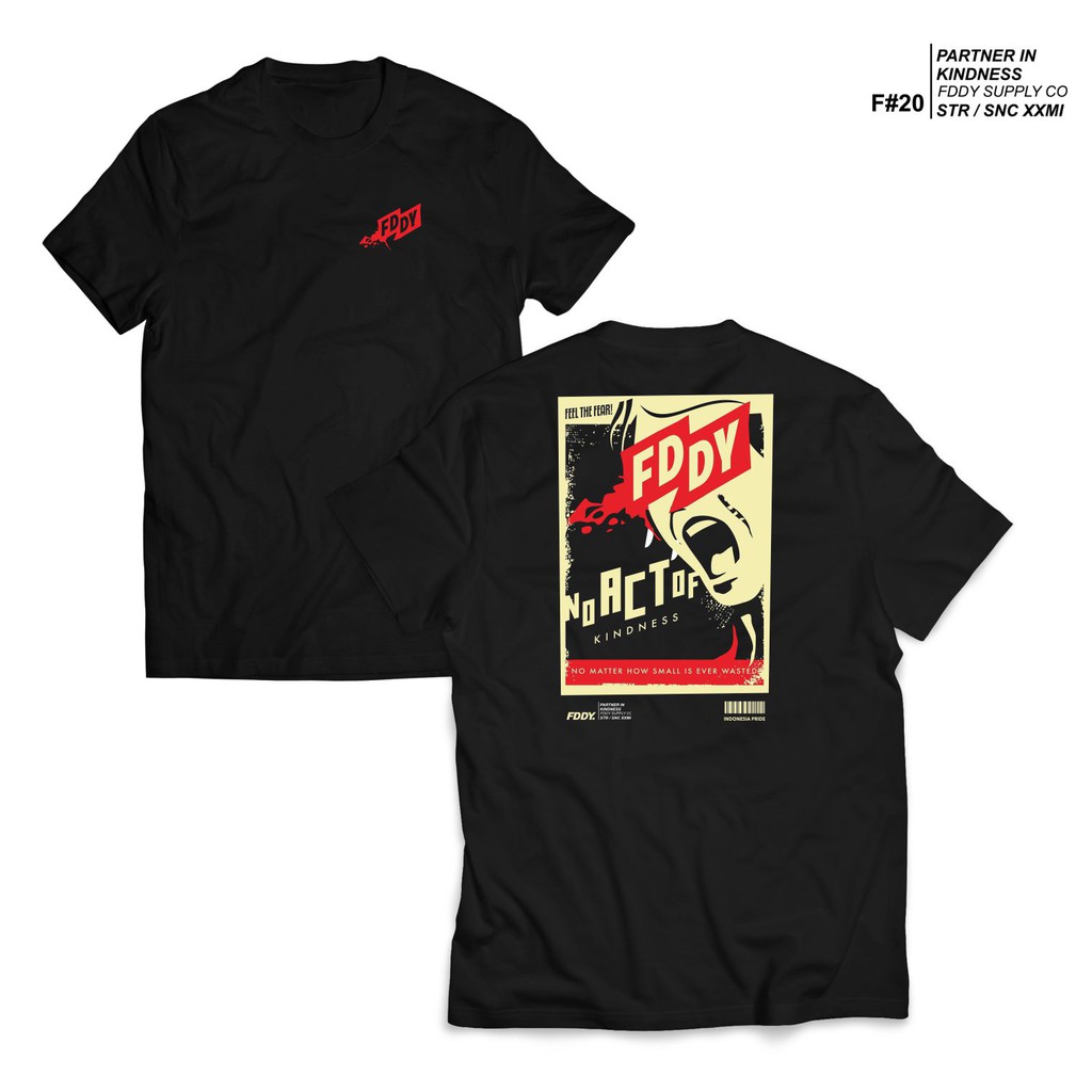 Kaos Hitam - Fruddy Duddy - Fddy - Scream