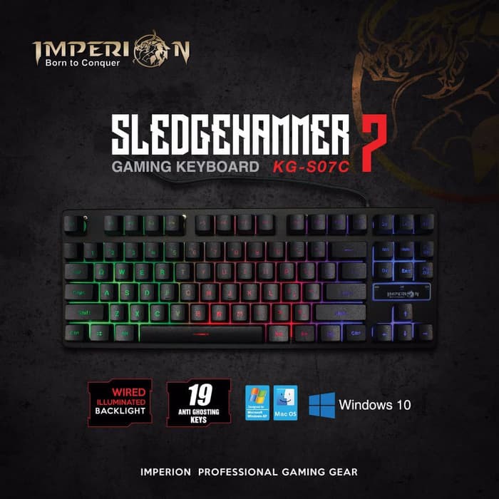 Keyboard gaming imperion sledgehammer 7 TKL Rgb - imperion