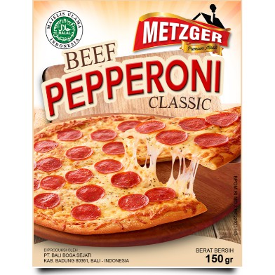 

PEPPERONI BEEF METZGER BEEF PEPPERONI CLASSIC 150GR (HALAL)