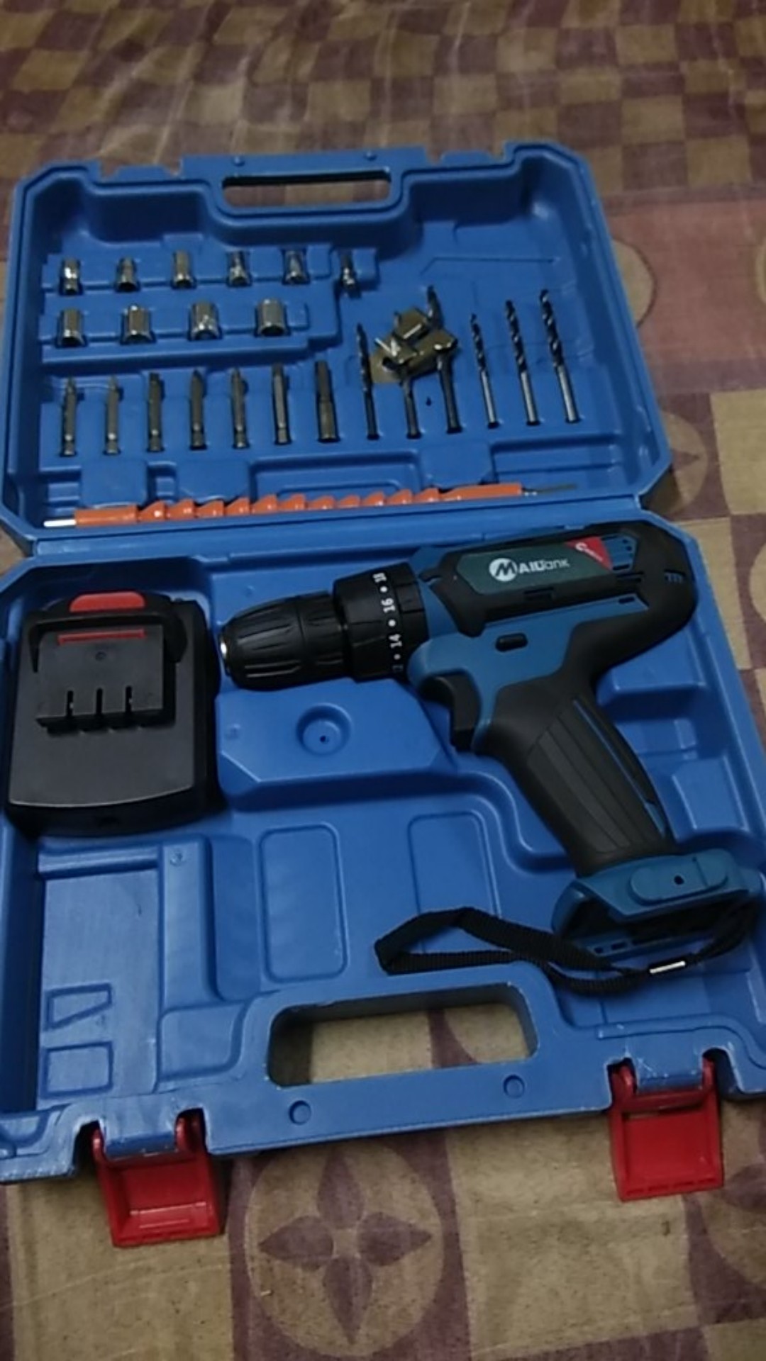 [khusus Pulau Jawa] Mailtank 32v 2 Bor Baterai Cordless Drill Driver Set Mata Sh-190