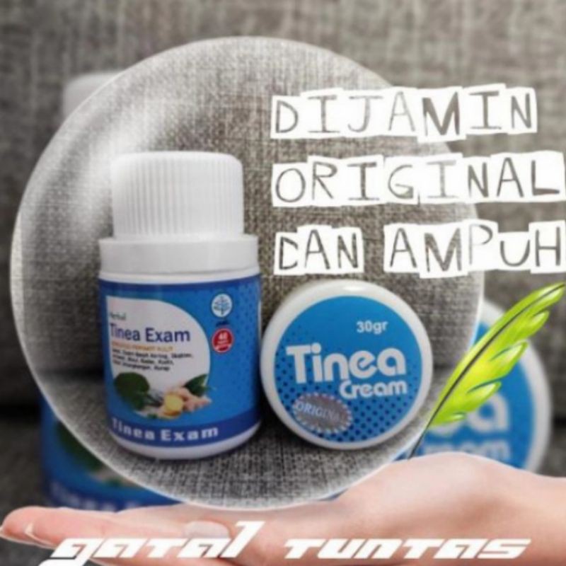 Tinea Exam isi 30 kpsul dan cream 10grm ampuh mengobati penyakit kulit seperti exim bisul dll