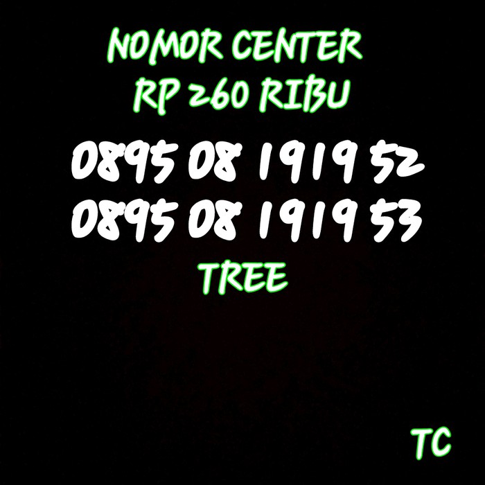 

NO Cantik TREE SERI TAHUN Di Ujung 0898 05 1919 52-53 T09