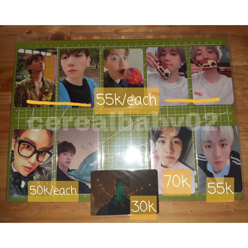 PC [PHOTOCARD] Baekhyun bambi lmr city light flo 4 & 3, Chen flo, Xiumin, Kyung Soo (D.O.) EXO