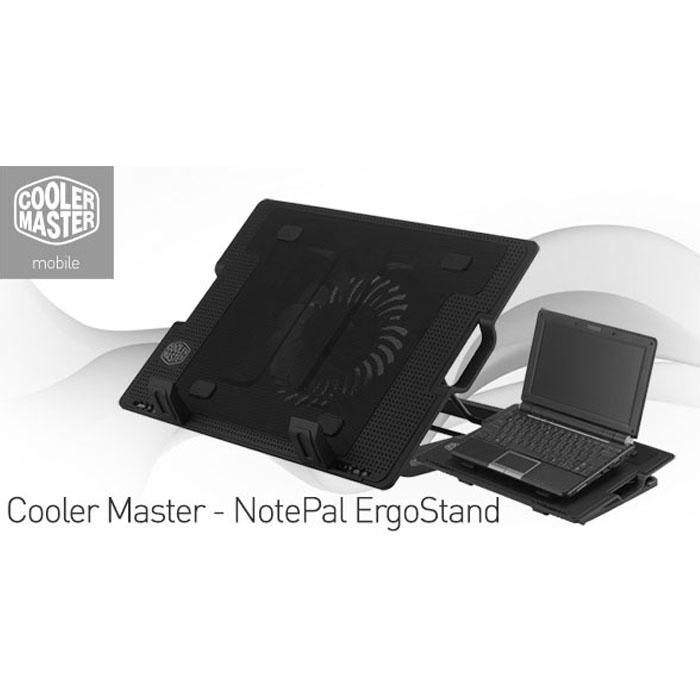 Trend-Universal Ergostand Single Fan Besar Cooler Notebook - Hitam