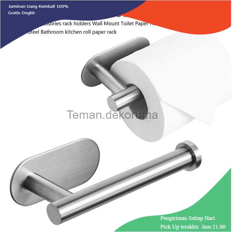 TD-AI HOUSEEN Gantungan Tempat Tisu Toilet Stainless Steel - H225