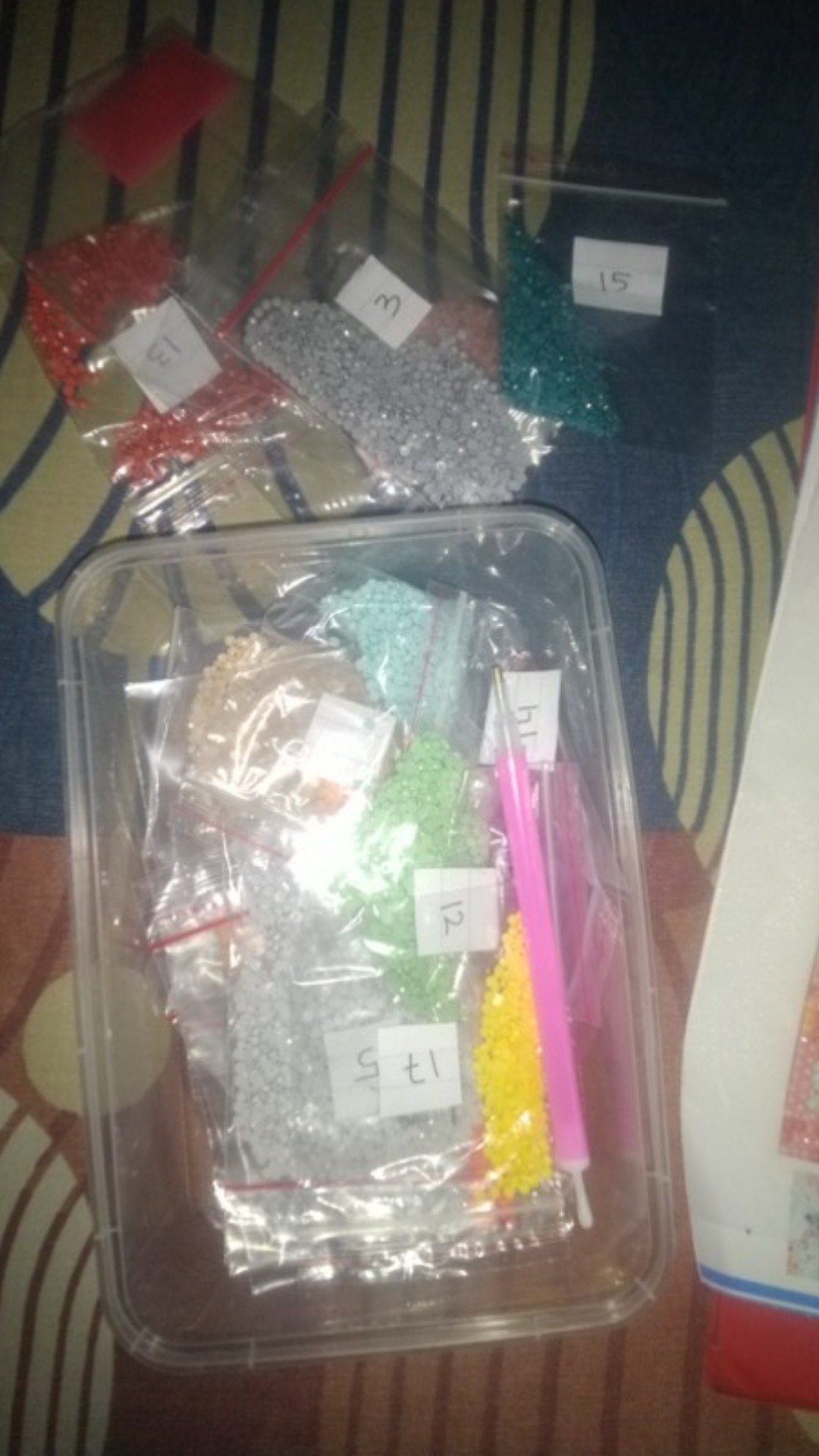 ♪5d Diy Full Drill Diamond Painting Colorful Deer Cross Stitch Embroidery