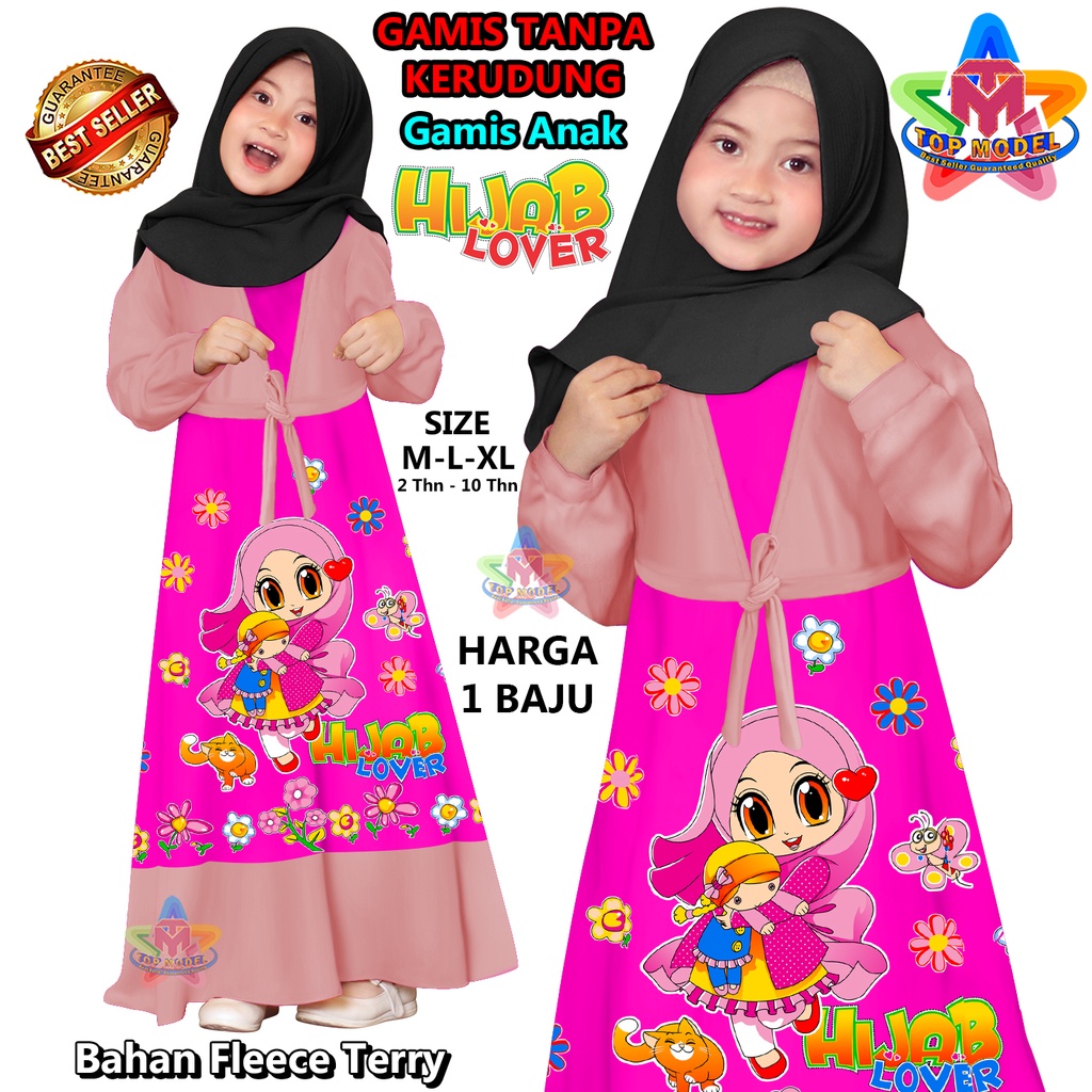 Gamis anak anak, Gamis anak Hijab Lovers, TM 00056 gamis anak trend, gamis anak termurah, gamis anak animasi