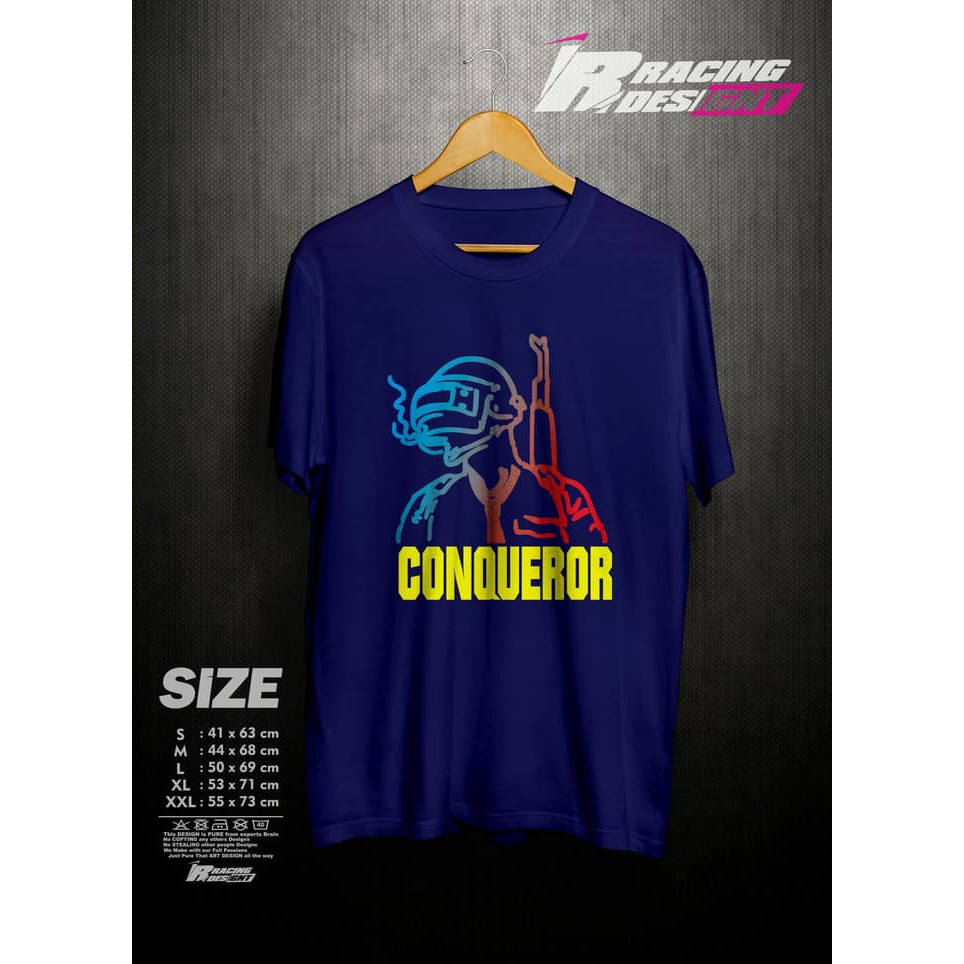 Kaos T Shirt PUBG Conqueror Kualitas Distro Terbaru Amd Shopee Indonesia