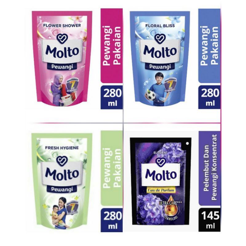 ( isi 2pc ) Molto pewangi 250ml  kemasan 5000