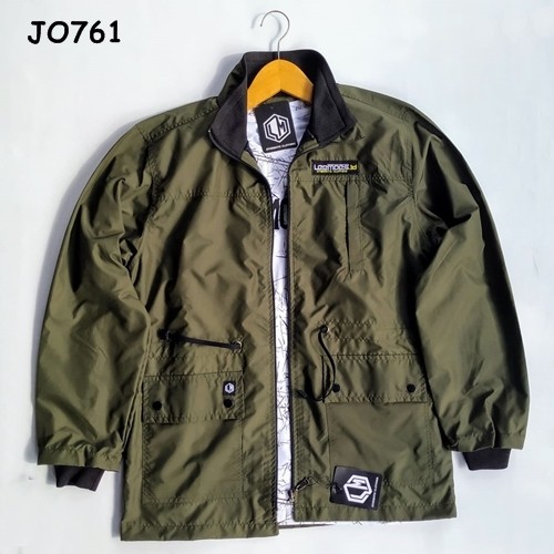 Jaket Parasut Lemooes Hijau Army
