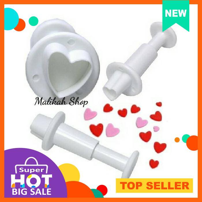 

Plunger / Stamp Cutter Love Heart Hati(Fondant, Cookies)