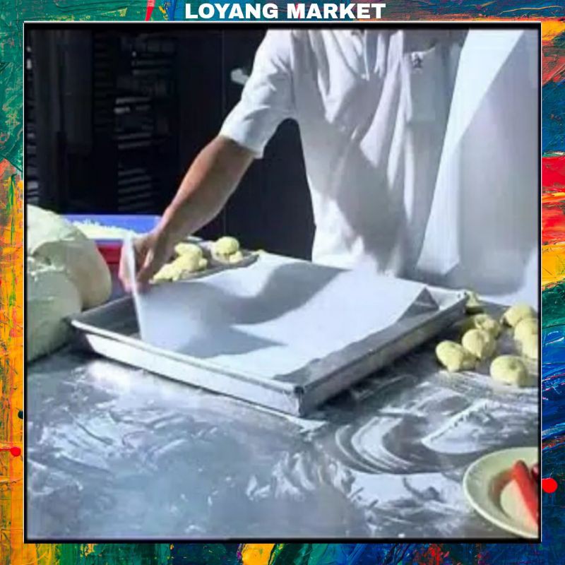 

kertas roti baking paper 100 x 75 cm / Alas loyang / alas roti anti lengket