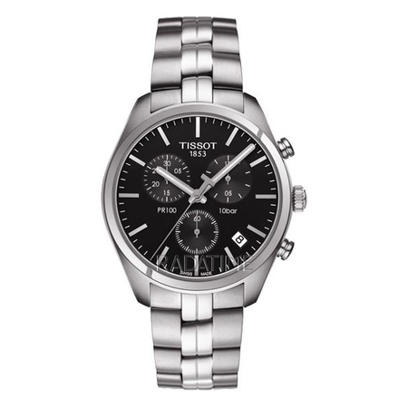 Jam Tangan Pria Sport Tissot T-Classic PR 100 Chronograph T101-417-11-051-00 Original