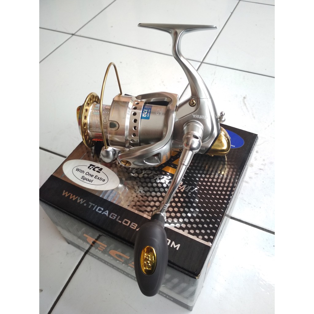 Reel Tica 4000 Taurus 14 Ball Bearing Power Handle Omah Pancing Shop