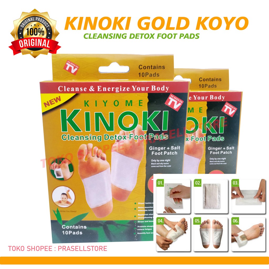 kinoki detox kaki original 100% kinoki Gold Koyo