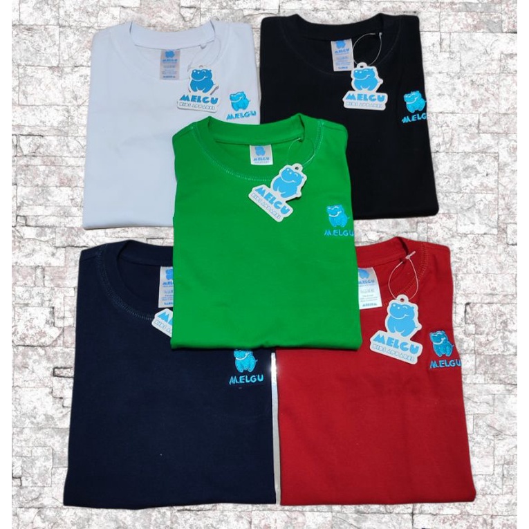 Baju Kaos Polos Anak Tangan Pendek Bahan Cotton Combet 24s