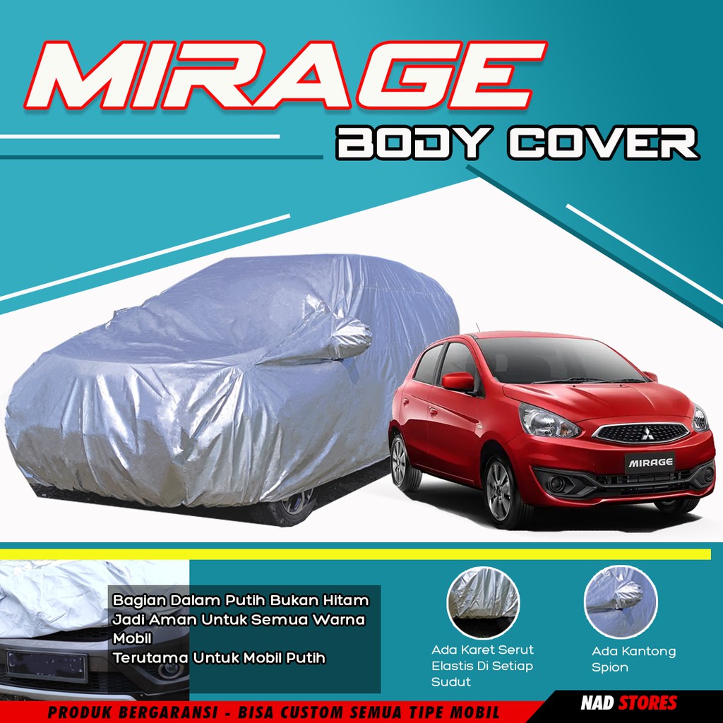 Body Cover Sarung Mobil car cover mirage swift suzuki splash wagon avanza old datsun go 2 baris