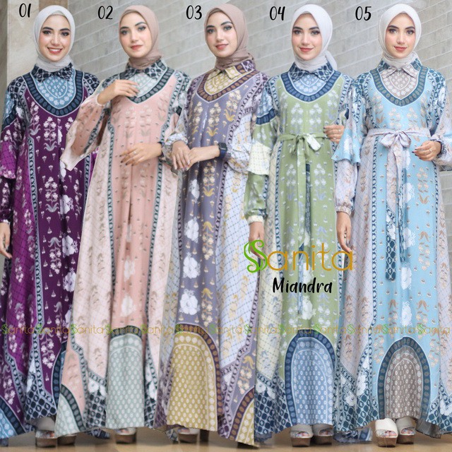 Gamis MIANDRA DRESS Original by SANITA