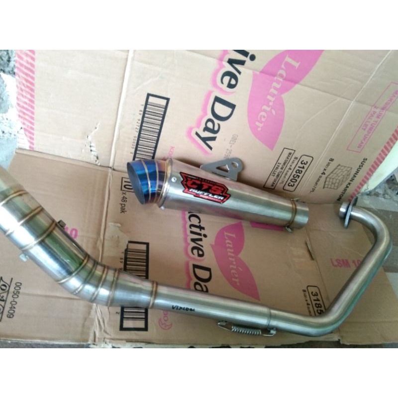 KNALPOT RACING CTS MUFFLER JISOW CORONG BLUE PNP VIXSION FU CB MP GL TIGER FU SONIC MX VERZA SCORPIO