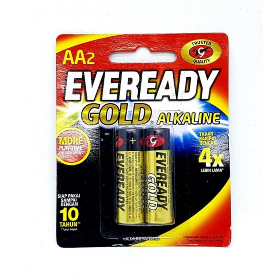 BATERAI EVEREADY GOLD ALKALINE AA A2 ISI 2PCS