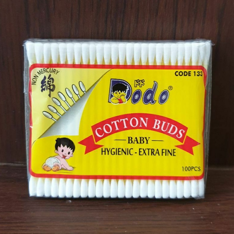 Dodo Cotton Buds Baby isi 100s | 50s  Non Mercury Cotton Bud Higienic Extra Fine Bayi Newborn Dodo