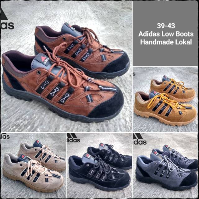 39-44 Adidas Low Boots Handmade Lokal Sepatu Boots Trekking Shoes Pria Galeri Intan Bandung