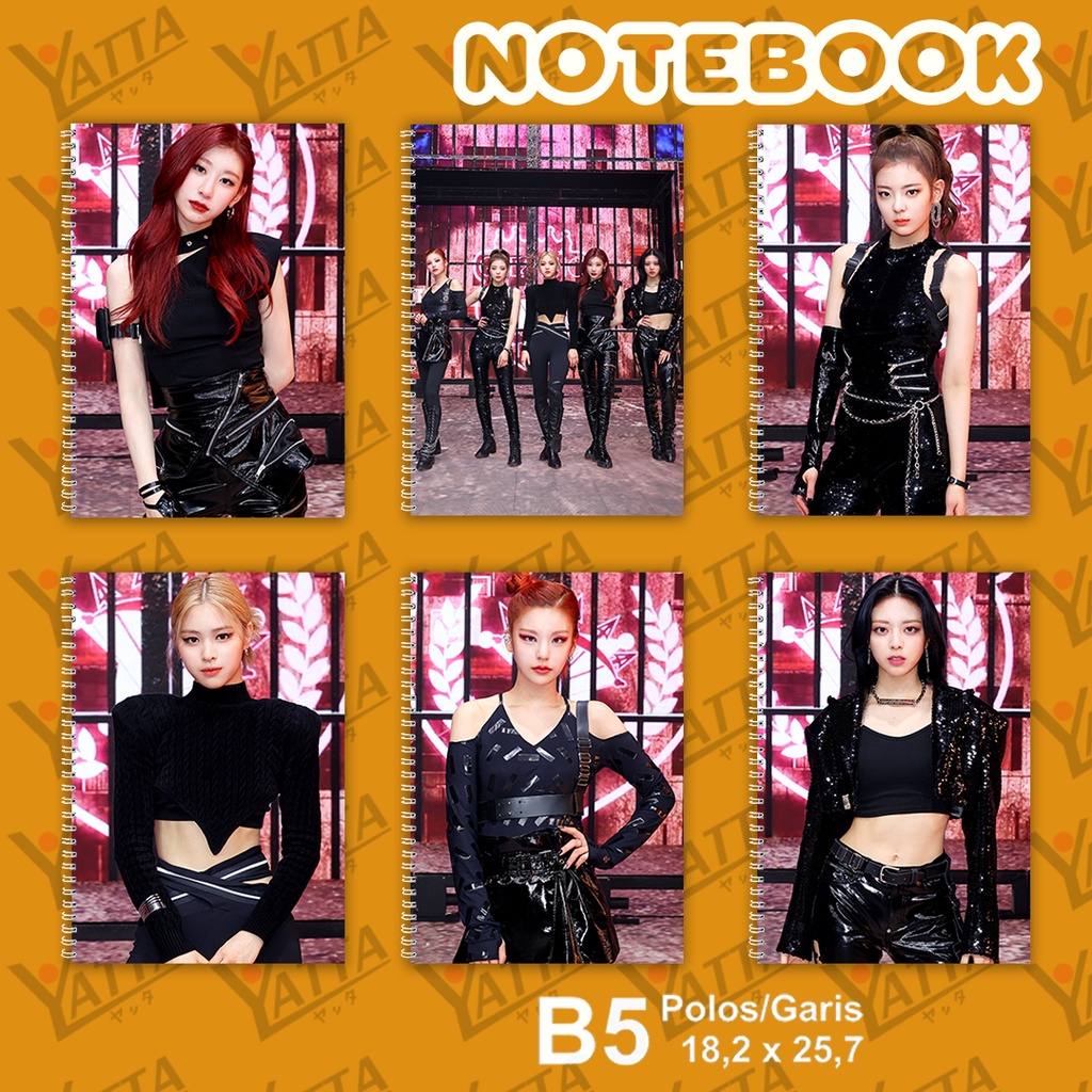

Notebook KPOP ITZY Guess Who Ukuran B5 18,2 x 25,7 cm