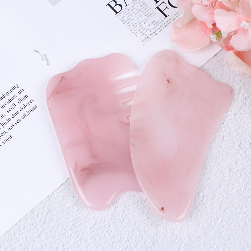 (LUCKID) Alat Pijat Gua Sha Bahan resin Sintetis Untuk Wajah / Tubuh