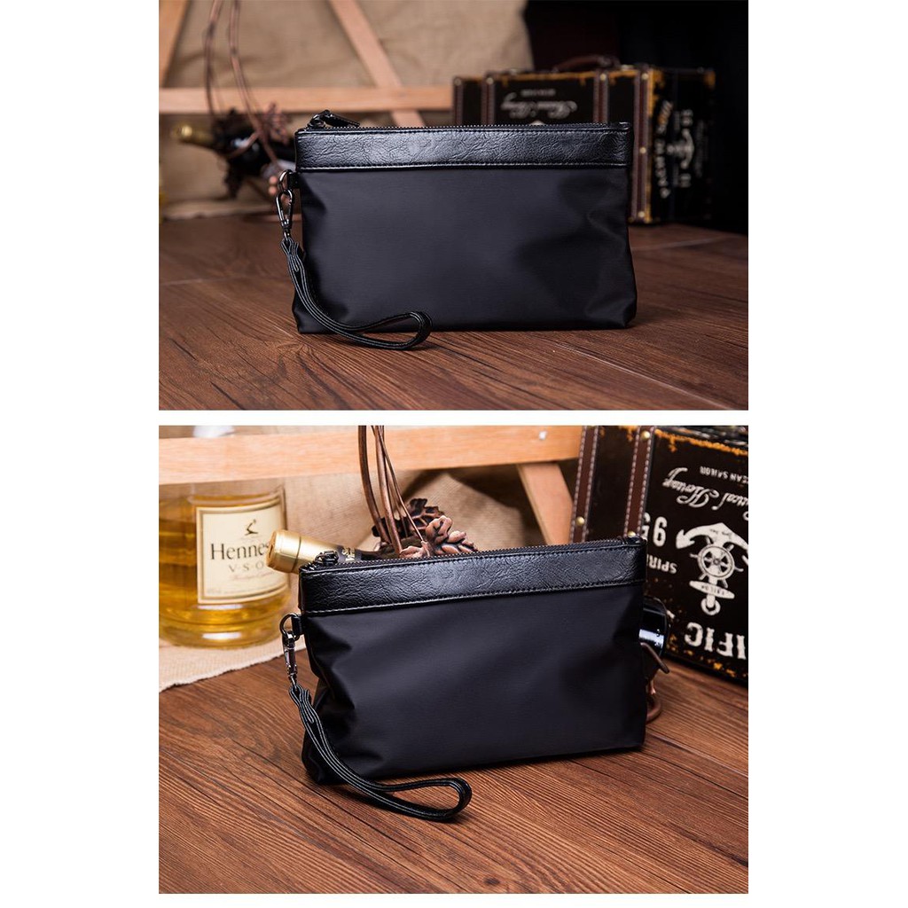 Clutch Tangan Pria  Nylon - Black