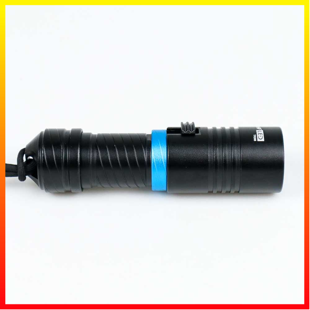 Senter LED Diving Powerfull Flashlight Waterproof L2 3800 Lumens Baterai 26650/18650 (tidak termasuk) Jernih dan Terang Tahan Air IPX8 Untuk Diving TaffLED TR298 - 7RFL2GBK