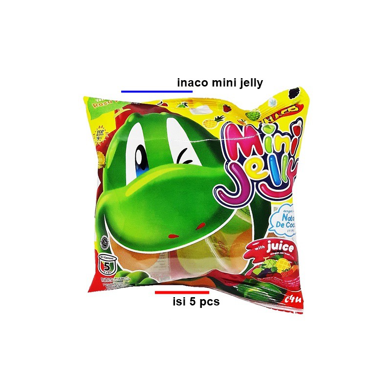 

INACO Mini Jelly with Nata de Coco - Isi 5 cup