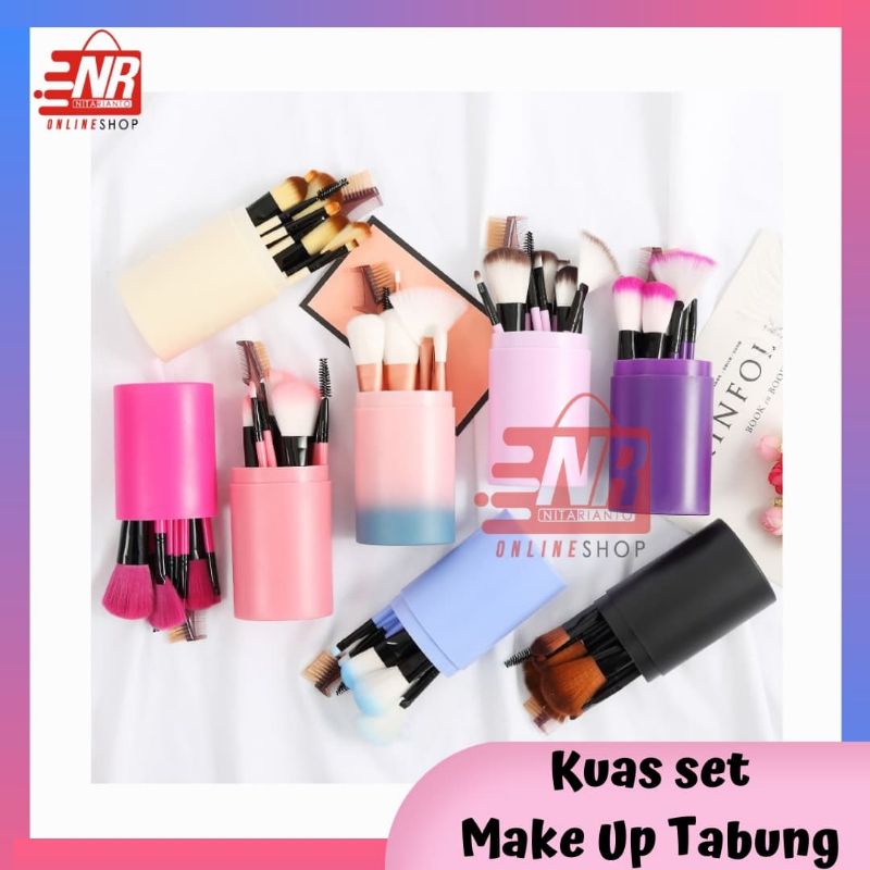 Kuas Make Up Set Tabung / Kuas Set Make Up / Brush Make Up / Kuas Make Up